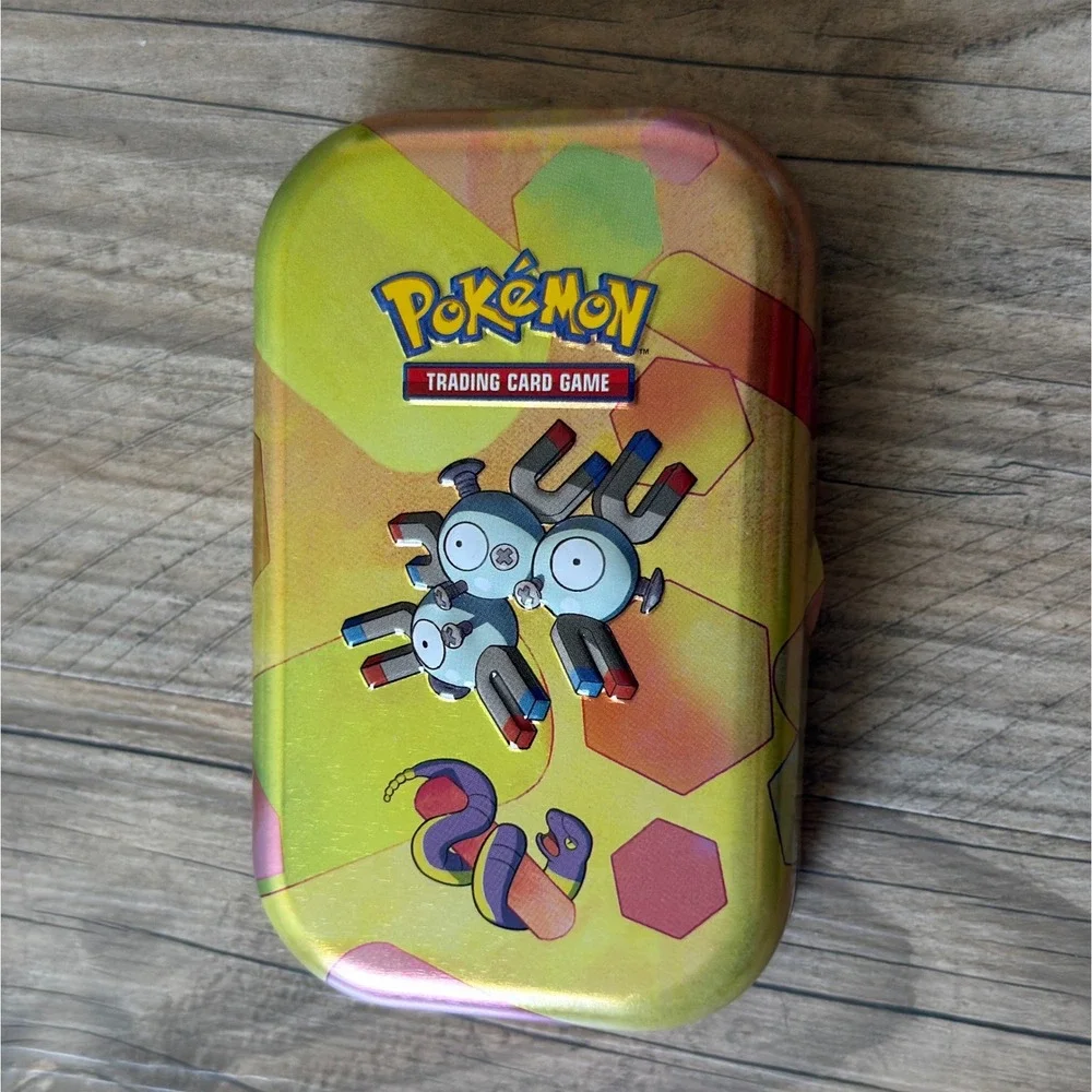 Pokemon TCG Scarlet & Violet 151 Mini Tin Magneton 0082 Empty Tin Art Card Coin